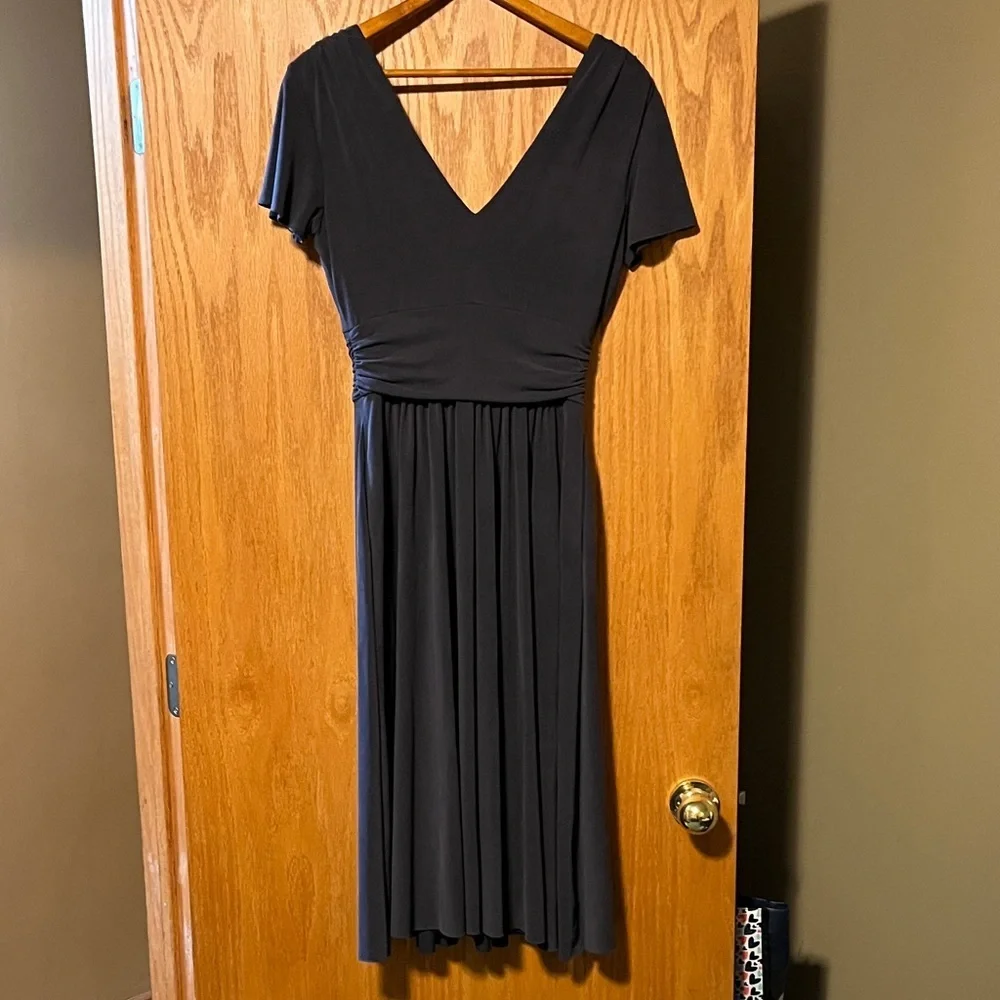 Sundance Classic Blue V-Neck Midi Dress - Picture 10 of 11